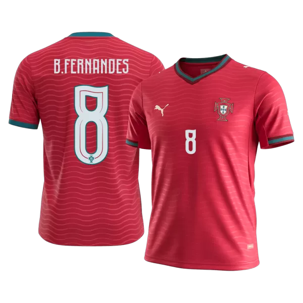 B.FERNANDES #8 Portugal Home Jersey 2025/26 - minejerseys