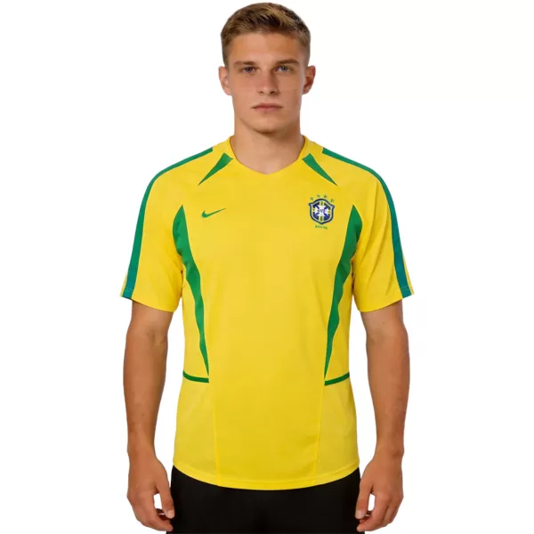 Retro Brazil Home Jersey World Cup 2002 - minejerseys