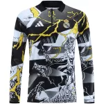 Real Madrid x Marvel Zipper Sweatshirt Kit(Top+Pants) Black 2025/26 - minejerseys
