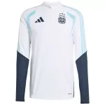 Argentina Zipper Sweatshirt Kit(Top+Pants) White 2026 - minejerseys
