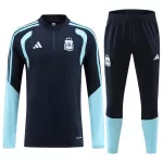 Kids Argentina Zipper Sweatshirt Kit(Top+Pants) Navy 2026 - minejerseys