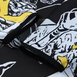 Real Madrid x Marvel Zipper Sweatshirt Kit(Top+Pants) Black 2025/26 - minejerseys