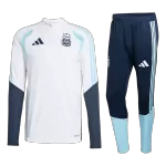 Kids Argentina Training Tracksuit Kit(Jacket+Pants) White 2026 - minejerseys