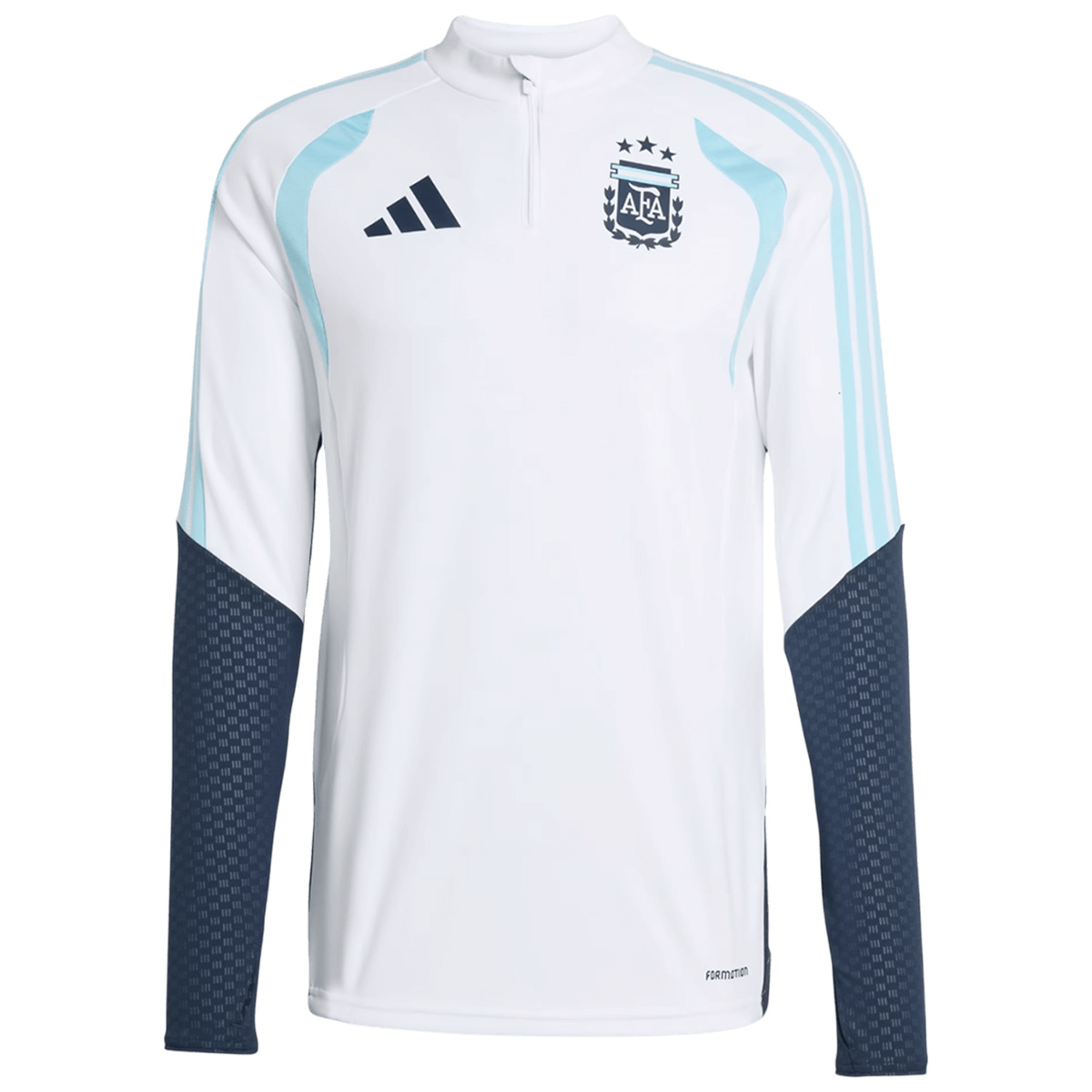 Argentina Zipper Sweatshirt Kit(Top+Pants) White 2026 Argentina Zipper Sweatshirt Kit(Top+Pants) White 2026