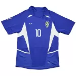 Rivaldo #10 Retro Brazil Away Jersey World Cup 2002 - minejerseys