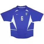 R.Carlos #6 Retro Brazil Away Jersey World Cup 2002 - minejerseys