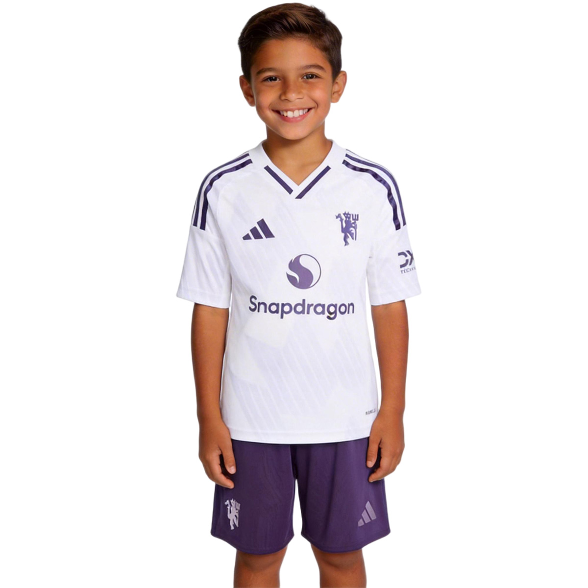 Kids Manchester United Away Jersey Kit 2025/26