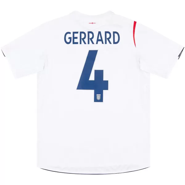 Gerrard #4 Retro England Home Jersey World Cup 2006 - minejerseys