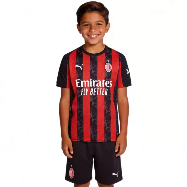 Kids AC Milan Home Jersey Kit 2025/26 - minejerseys