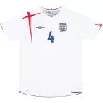 Gerrard #4 Retro England Home Jersey World Cup 2006 - minejerseys