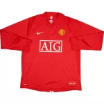 Retro Manchester United Home Long Sleeve Jersey 2007/08 - minejerseys