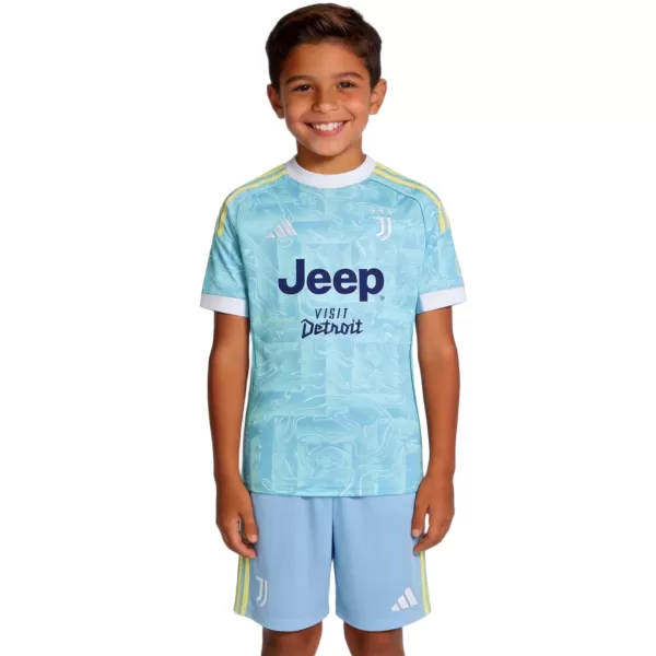 Kids Juventus Away Jersey Kit 2025/26 - minejerseys