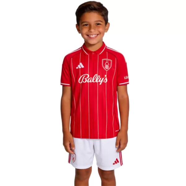 Kids Nottingham Forest Home Jersey Kit 2025/26 - minejerseys