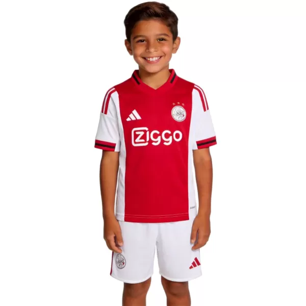 Kids Ajax Home Jersey Kit 2025/26 - minejerseys