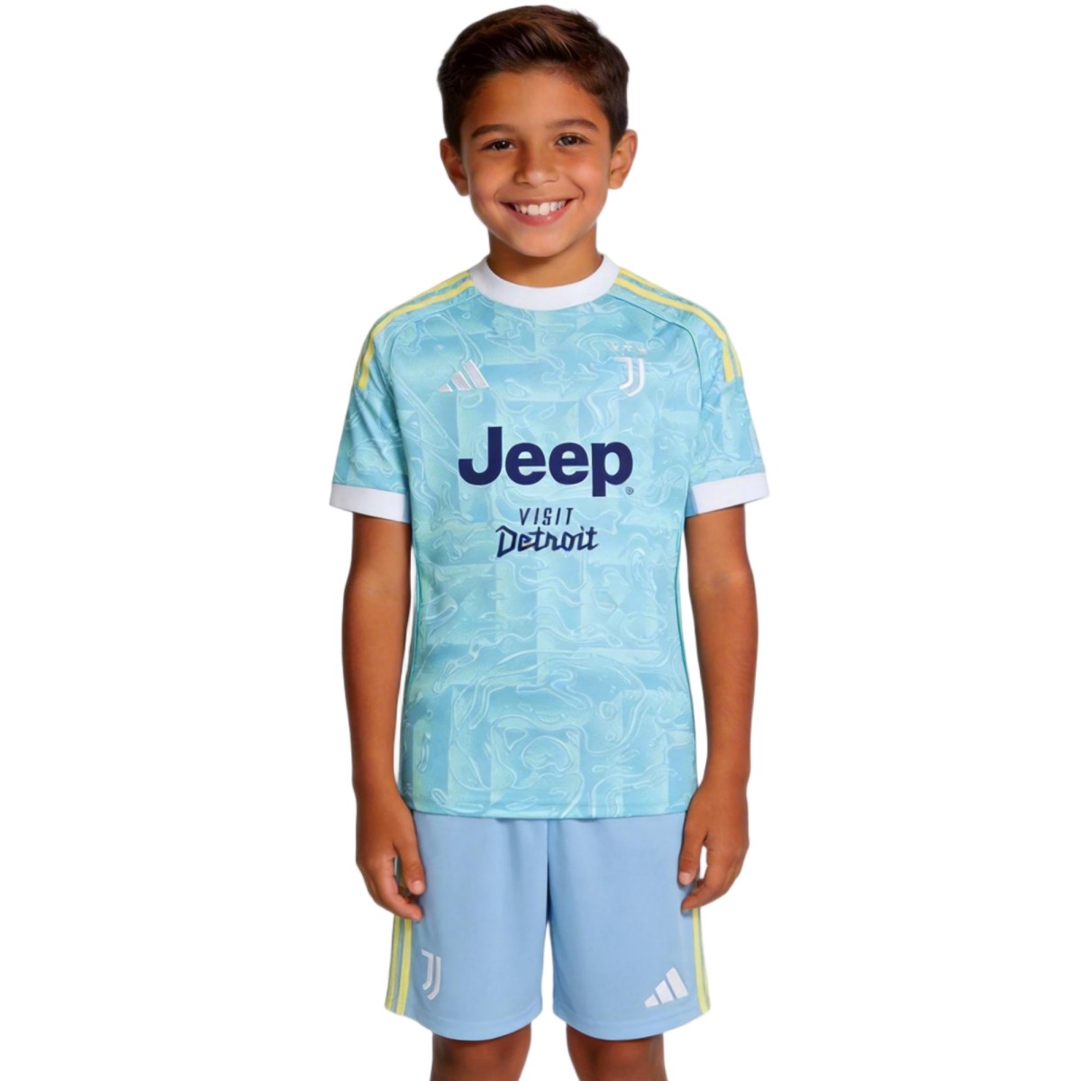 Kids Juventus Away Jersey Kit 2025/26