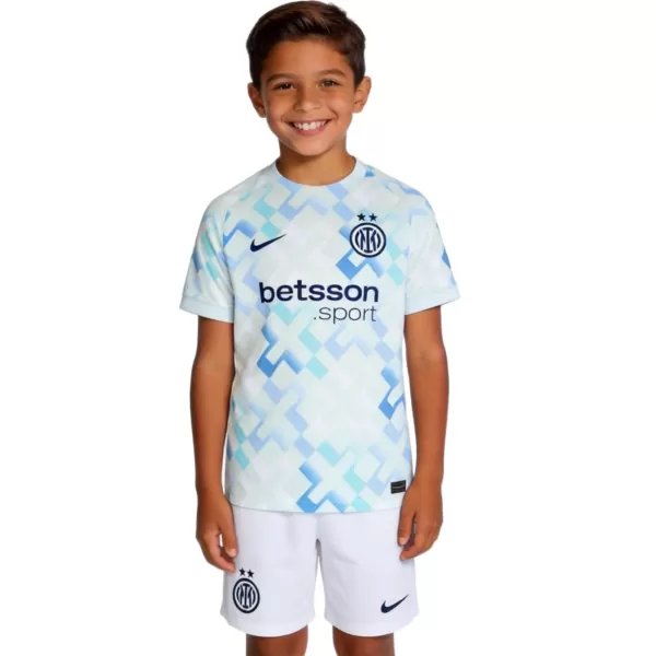 Kids Inter Milan Away Jersey Kit 2025/26 - minejerseys