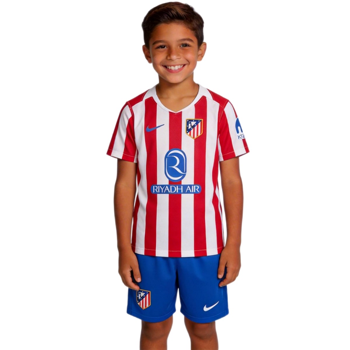 Kids Atletico Madrid Home Jersey Kit 2025/26
