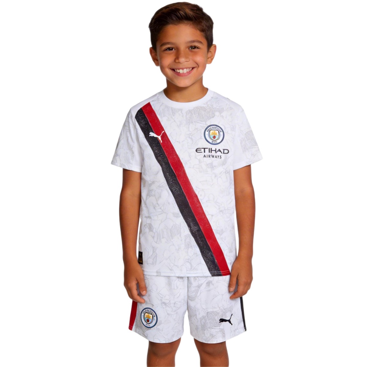 Kids Manchester City KidSuper Club World Cup Jersey Kit 2025/26