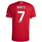 WIRTZ #7 Liverpool Home Jersey 2025/26 - minejerseys
