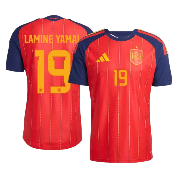 LAMINE YAMAL #19 Spain Home Match Jersey Player Version 2025/26 - minejerseys