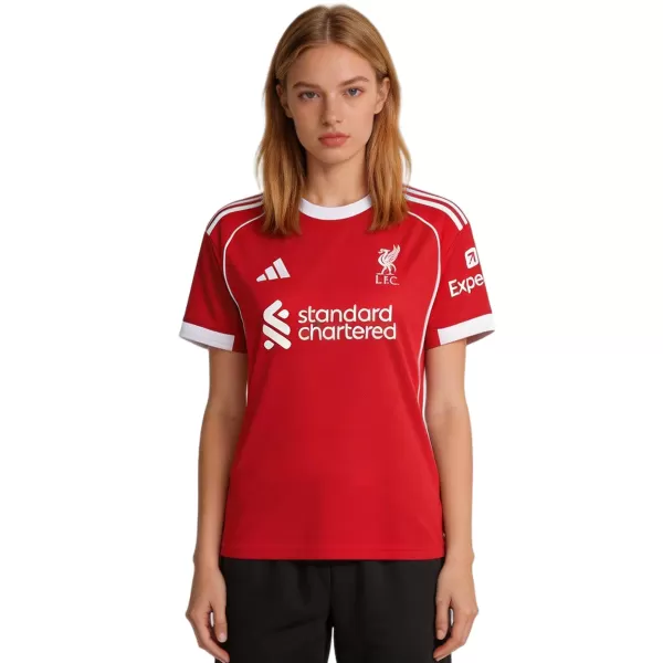 Women's Liverpool Home Jersey 2025/26 - minejerseys