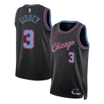 Unisex New York Knicks GIDDEY #3 Black Swingman Jersey 2025/26 - City Edition - minejerseys