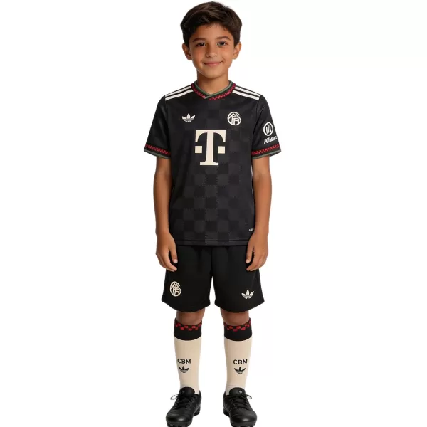 Kids Bayern Munich Third Jersey Full Kit 2025/26 - minejerseys