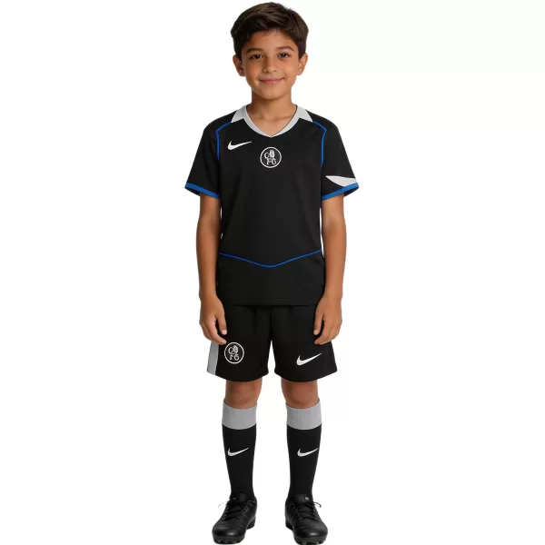 Kids Chelsea Third Jersey Full Kit 2025/26 - minejerseys