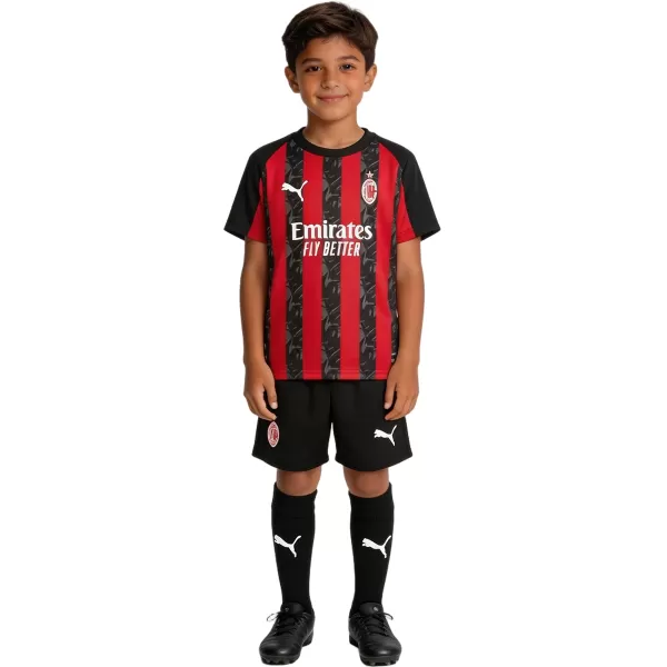 Kids AC Milan Home Jersey Full Kit 2025/26 - minejerseys