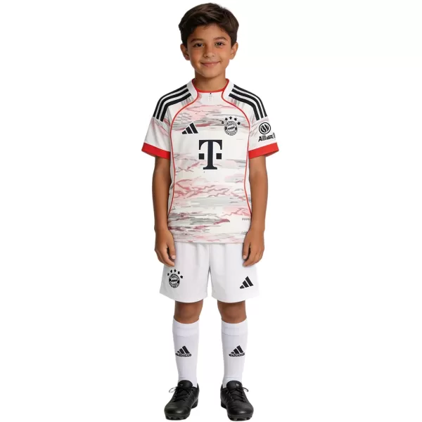 Kids Bayern Munich Away Jersey Full Kit 2025/26 - minejerseys