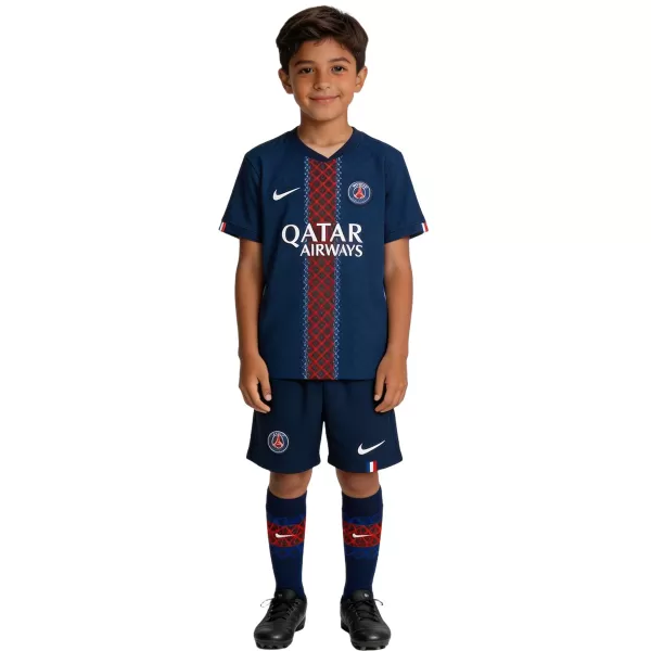 Kids PSG Home Jersey Full Kit 2025/26 - minejerseys