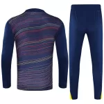 Kids Barcelona Zipper Sweatshirt Kit(Top+Pants) Colorful 2025/26 - minejerseys