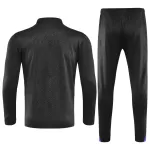 Barcelona Zipper Sweatshirt Kit(Top+Pants) Black 2025/26 - minejerseys