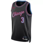 Unisex New York Knicks GIDDEY #3 Black Swingman Jersey 2025/26 - City Edition - minejerseys