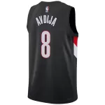Unisex Portland Trail Blazers AVDIJA #8 Black Swingman Jersey 2025/26 - Icon Edition - minejerseys