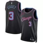 Unisex New York Knicks GIDDEY #3 Black Swingman Jersey 2025/26 - City Edition - minejerseys