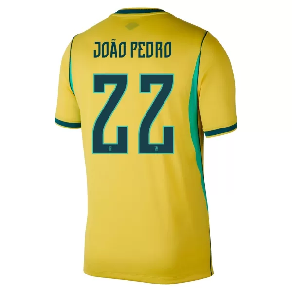 JOÃO PEDRO #22 Brazil Home Jersey World Cup 2026 - minejerseys