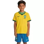 Kids Brazil Home Jersey Kit World Cup 2026 - minejerseys