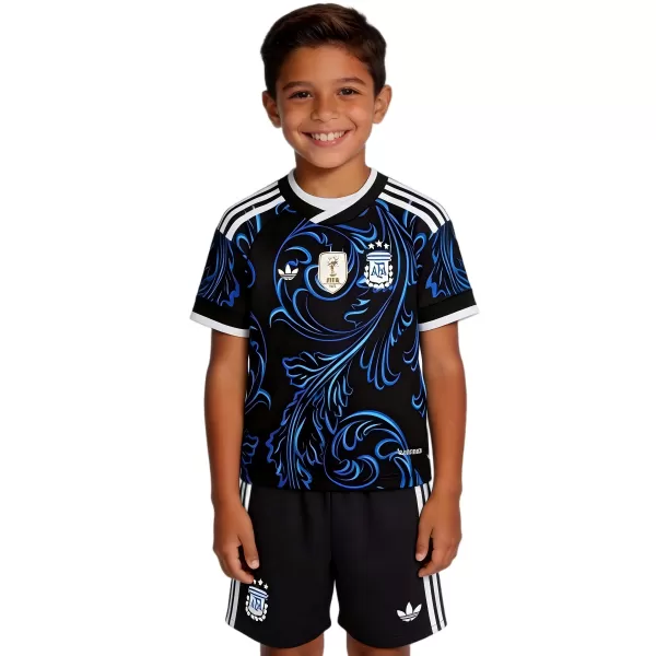Kids Argentina Away Jersey Kit World Cup 2026 - minejerseys