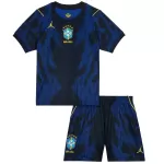 Kids Brazil Away Jersey Kit World Cup 2026 - minejerseys