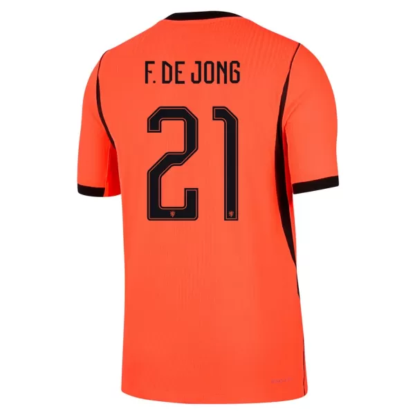 F.DE JONG #21 Netherlands Home Match Jersey Player Version World Cup 2026 - minejerseys