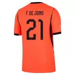 F.DE JONG #21 Netherlands Home Match Jersey Player Version World Cup 2026 - minejerseys