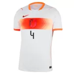 VIRGIL #4 Netherlands Away Match Jersey Player Version World Cup 2026 - minejerseys