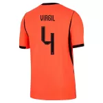 VIRGIL #4 Netherlands Home Match Jersey Player Version World Cup 2026 - minejerseys