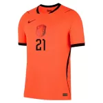 F.DE JONG #21 Netherlands Home Match Jersey Player Version World Cup 2026 - minejerseys