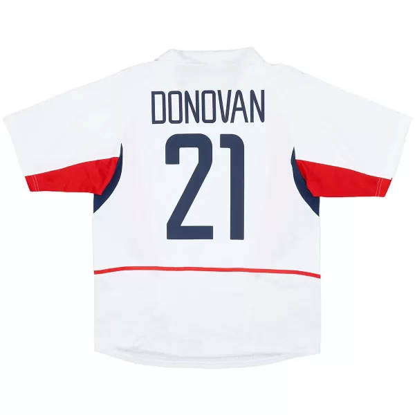 Donovan #21 Retro USA Home Jersey World Cup 2002 - minejerseys