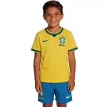 Kids Brazil Home Jersey Kit World Cup 2026 - minejerseys