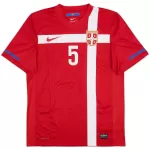 VIDIC #5 Retro Serbia Home Jersey World Cup 2010 - minejerseys