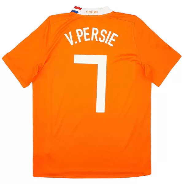 V.PERSIE #7 Retro Netherlands Home Jersey Euro 2008 - minejerseys