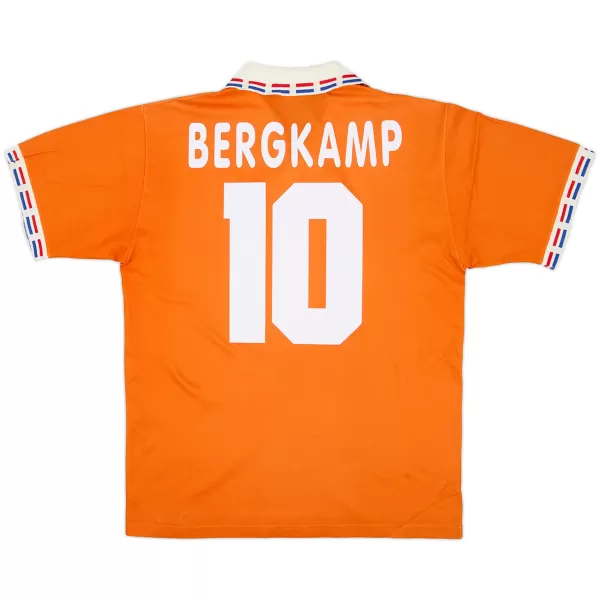 BERGKAMP #10 Retro Netherlands Home Jersey Euro 1996 - minejerseys